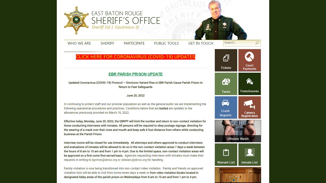 EBR Sheriff's Office > Home - East Baton Rouge Parish ...